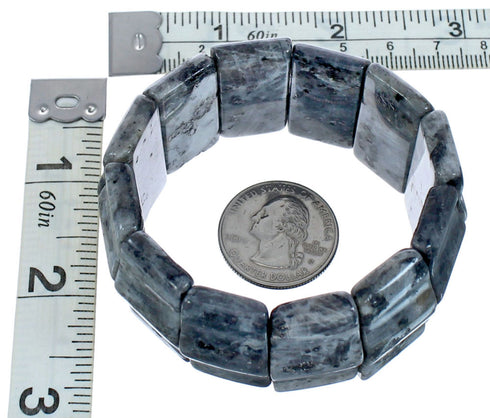 Labradorite Stretch Bead Bracelet KX121034